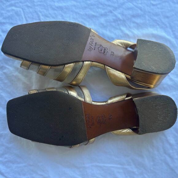 By Far Colleen Sandals — Metallic Gold - Picture 8 of 9